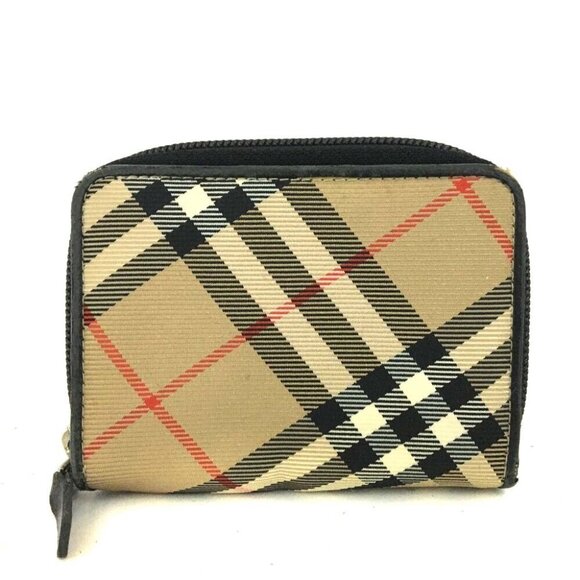 BURBERRY Nova Check PVC Coin Purse wallet /4U1153 - Picture 1 of 8